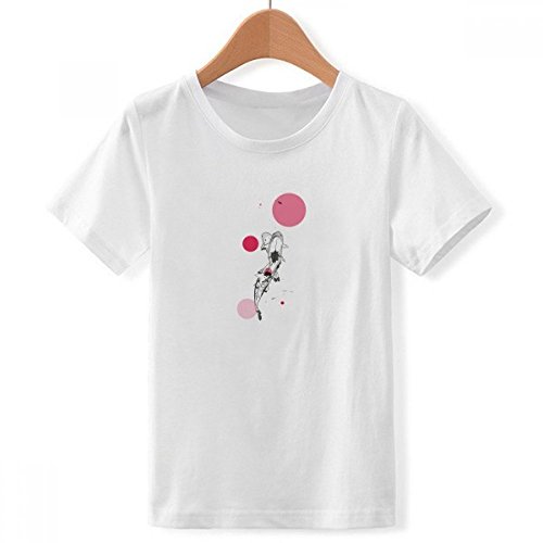 T-shirt poissons chinois tradition blanc vêtement garçon imprimé