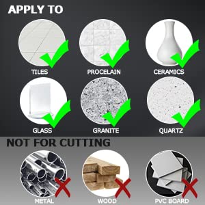 15Pcs Diamond Hole Saw Kit 15 Pcs Diamond Drill Bits 1/4 To 2 Inch Hollow Core Drill Bits For Drilling Glass, Stone, Porcelain, Ceramic Tile,Marble,Pots, Bottles,Father Day Gift For Men #TOP1