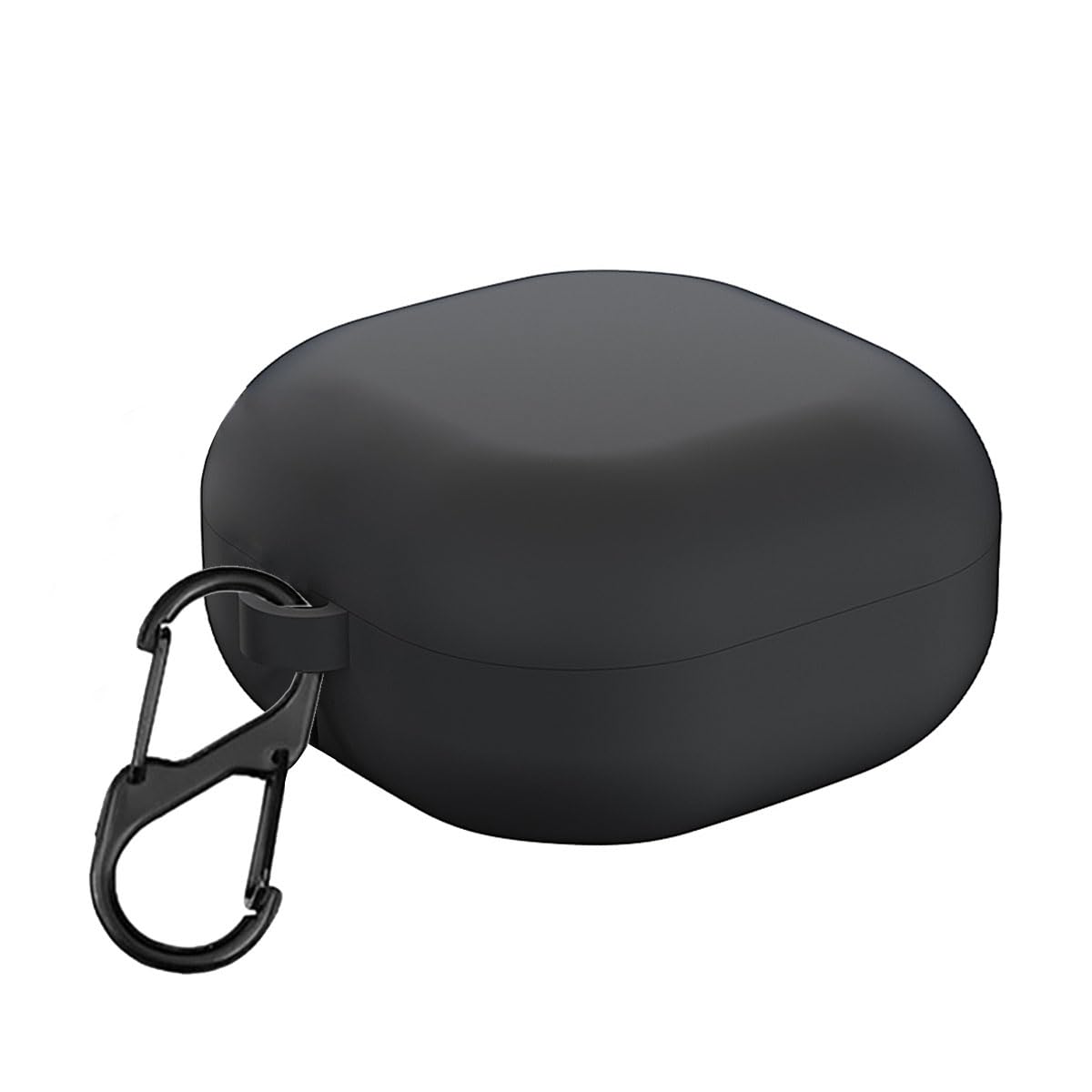 LIRAMARK Silicone Cover Case with Carbiner Compatible with Samsung Galaxy Buds FE/Samsung Galaxy Buds Pro 2(2022) /Buds 2 (2021) /Buds Pro (2021) /Buds Live (2020) (Black)-image-18