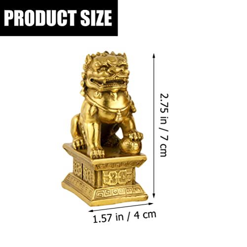 Estatuas guardianes perros Foo - 2 piezas miniatura 6