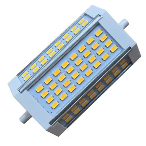 Genérico Luz de maíz LED R7S Regulable, 118 mm 135 mm 189 mm 30W 35W 50W RX7S Tubo de luz J118 J135 J189 Luz de Doble Cabezal AC110V / 220V,Warm White,118mm 30w