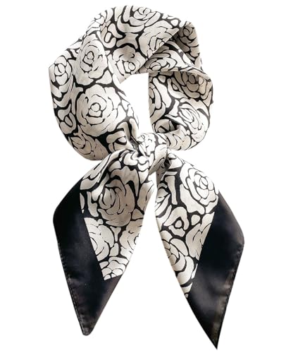 Hioyiwse Satin Bandanas Head Scarf For Women Hair Scarves Accessories Lightweight Fashion Wrap Neck Silk Sleeping Headscarf