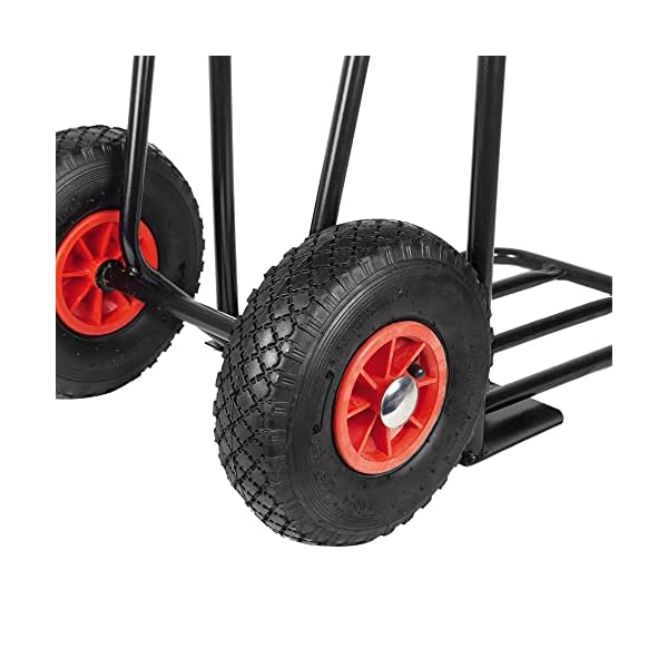 RAVENDO Sackkarre klappbar Sackkarre Luftrad Transportkarre klappbar Sackkarren Karre ST150 NG Profi Sackkarre | Luftreifen | klappbare Ladeschaufel | 150kg Maximalgewicht – Bild 6