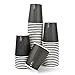 SDG PZ 100 Bicchiere Nero 9OZ (266 ML) in Carta Alto 9,5 X Diametro 7,5 Ideale per Bevande Calde Come Caffe, Cappuccino E TISANA
