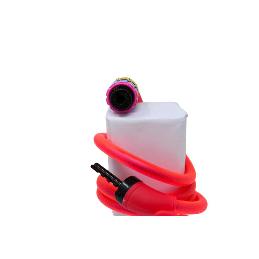 Xolid Lucchetto a combinazione con cavo, 1200 x 12 mm, rosa, extra lungo, sicuro, flessibile, resistente alle intemperie, senza chiave, ideale per bicicletta, e-bike, scooter, antifurto, elegante