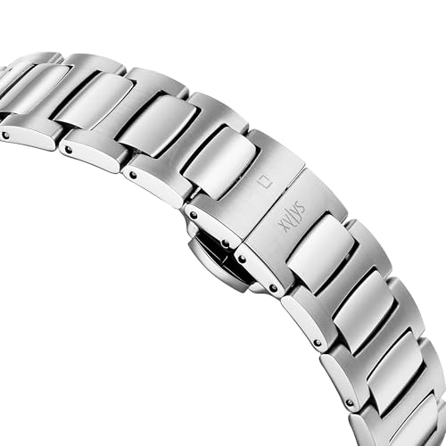 Image of Xylys Quartz Analog with Date Blue Dial Silver Stainless Steel Strap Watch for Men