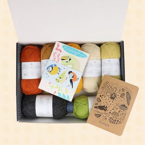 Image of Scheepjes CKAL Goldcrest Scarf Kit - 1 Piece