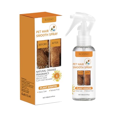 Dog detanglar Spray - 100ml̎c̃ybgwARfBVi[ARÎ~߃\[VA}bgꂽіڂƂ̂߂̕ێꂽf^O[|Ǝq̖̃O[~OPA