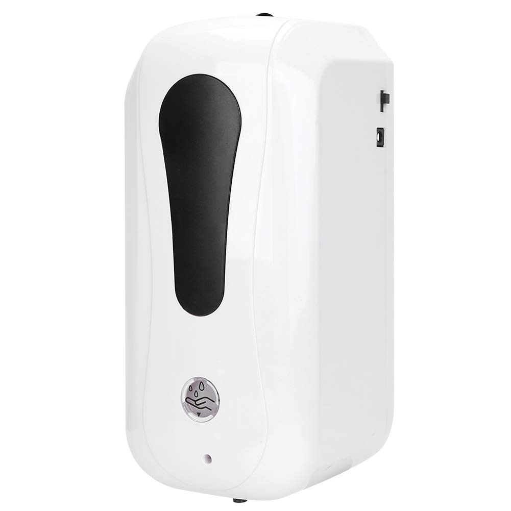 Dispenser Automatico di Sapone Touchless da 1200 Ml Contenitore per Lavaggio a Mano Liquido a Parete per e Bagno ABS Bianco
