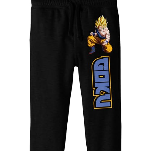 Bioworld Dragon Ball Z Goku Super Saiyan Youth Black Jogger Pants2