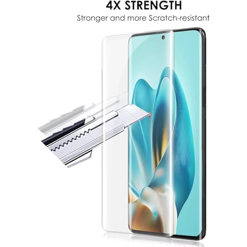 Image of SHILD Premium HD+ UV Tempered Glass Screen Protector for Motorola Edge 60 Pro 5G (6.7 Inch, Pack of 1) | Full Adhesive UV Curved Screen Protector | Case Friendly | HD Clarity | Easy Installation Kit