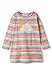 Produktbild kIDio Bio-Baumwolle Kleid mit Applikation und Taschen - Baby Kleinkind Mädchen - Blau Regenbogen Streifen (0-4 Jahre) (12M (6-12 Monate), Regenbogen Streifen)