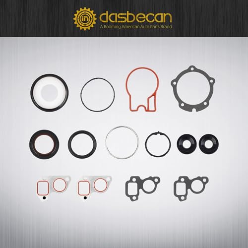 Image of Dasbecan Full Cylinder 5.3 Head Gasket Set with ES72220 Bolts Intake Exhaust Manifold Oil Pan Gasket Compatible with 2005-2014 Chevy Silverado Avalanche Suburban GMC Sierra Yukon Cadillac Buick 5.3L