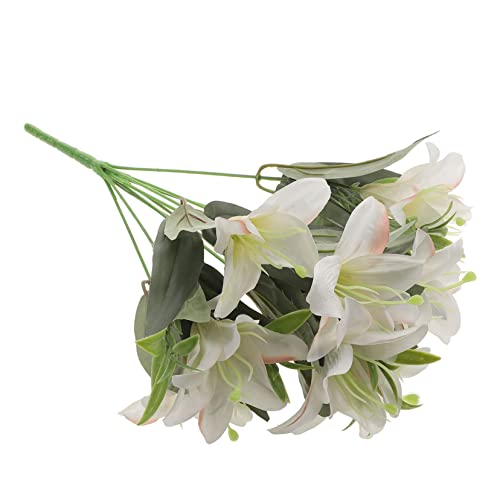 HOOTNEE Bouquet Artificiale Simulazione Fiori Gigli Finto Per Decorazioni Floreali Ornamento Casa Giardino