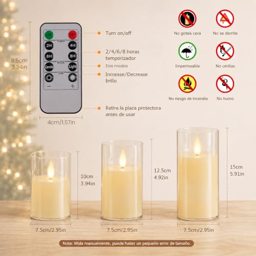 Veladoras LED recargables 2 Imagen adicional