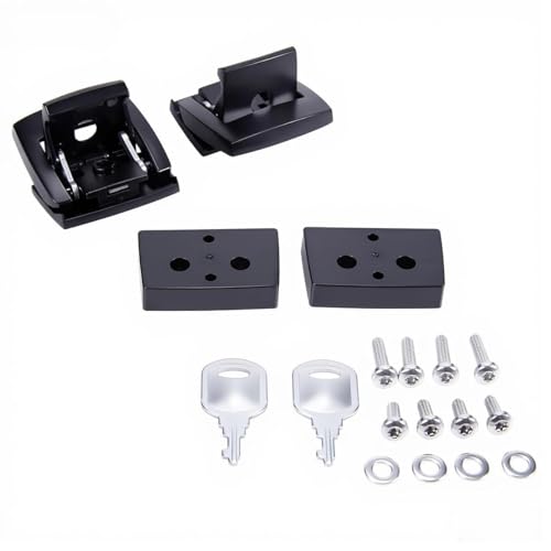 Locking Tour Pack Latch Kit With Keys Hardware, Tour Pack Trunk Lid Latches For Touring Trike Models 1993-2013, Secure Luggage Storage For Highway Riding And Daily Commutes miniatura 1
