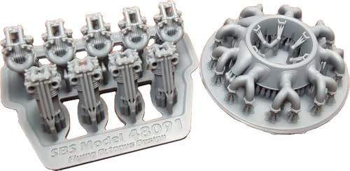Moteur Bristol Bulldog 1/48 SBS SBM48091 pour maquette Airfix sans cache-culbuteurs