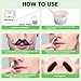 BLUETOP Nose and Ear Hair Removal Waxing Kit - 50g Wax Beads, 20 Applicators (10 times), 10 Paper Cups, 10 Mustache Guards for Instant and Painless Hair Removal for Women and Men