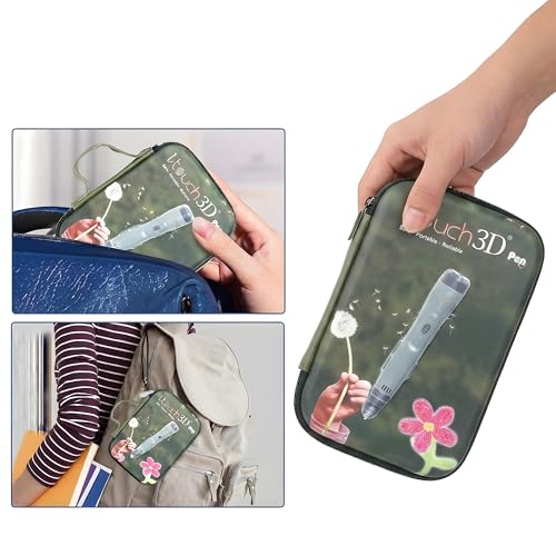 Image of WOL 3D Cartoon Printed Pencil Case with Compartments | Large Capacity Stationery Organizer Zipper Pouch, Water-Resistant Pen Holder for Girls, Boys, Kids, School, Travel & Office Use - Green