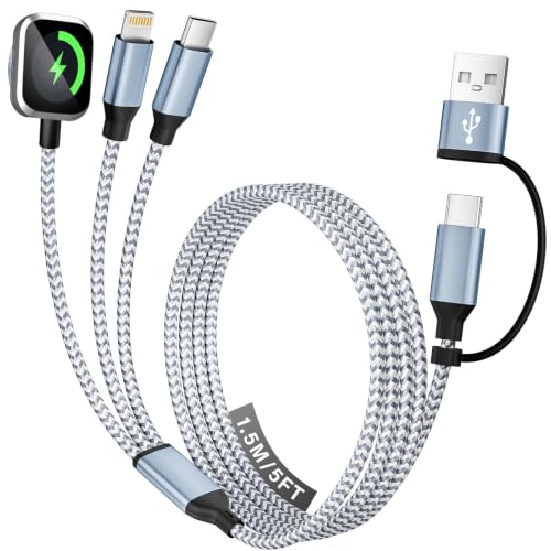 Image of Travel Essentials 3 in 2 Multi Charging Cable for iWatch Charger /iPhone17-8