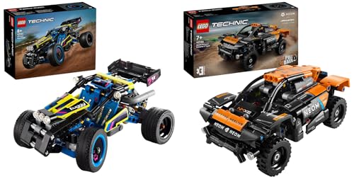 LEGO Technic NEOM McLaren Extreme E Race Car Set, Auto-Spielzeug mit Rückziehmotor & Technic Offroad Rennbuggy, Auto-Spielzeug für Kinder
