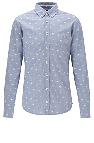 Preisvergleich Produktbild BOSS Casual Herren Hemd Mabsoot Grau L