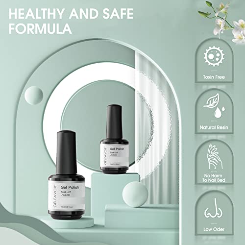 GELFAVOR UV Nagellack Weiß Gel UV Nagellack Weißer UV Shellac Nagellack Einfarbiger Nagelgel mit Großer Kapazität… – Bild 5