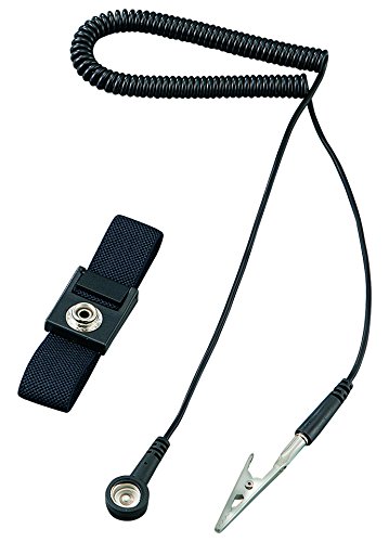 アズワン リストストラップ(コード付きタイプ) WBCR-18Black /3-6721-02