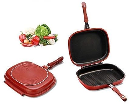 Xenon Venture Multi Purpose Double Sided Frying Pan for Home Kitchen(Aluminium/Nonstick)
