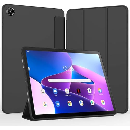 Étui pour Lenovo Yoga Tab TB710FU noir en cuir et silicone