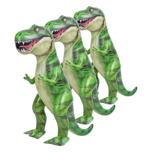 Image of JOYIN 30 inchT.rex Dinosaur Inflatable, Tyrannosaurus Rex Inflatable Dinosaur Toy for Party Decorations, Birthday Party Gift for Kids and Adults (Pack of 3)
