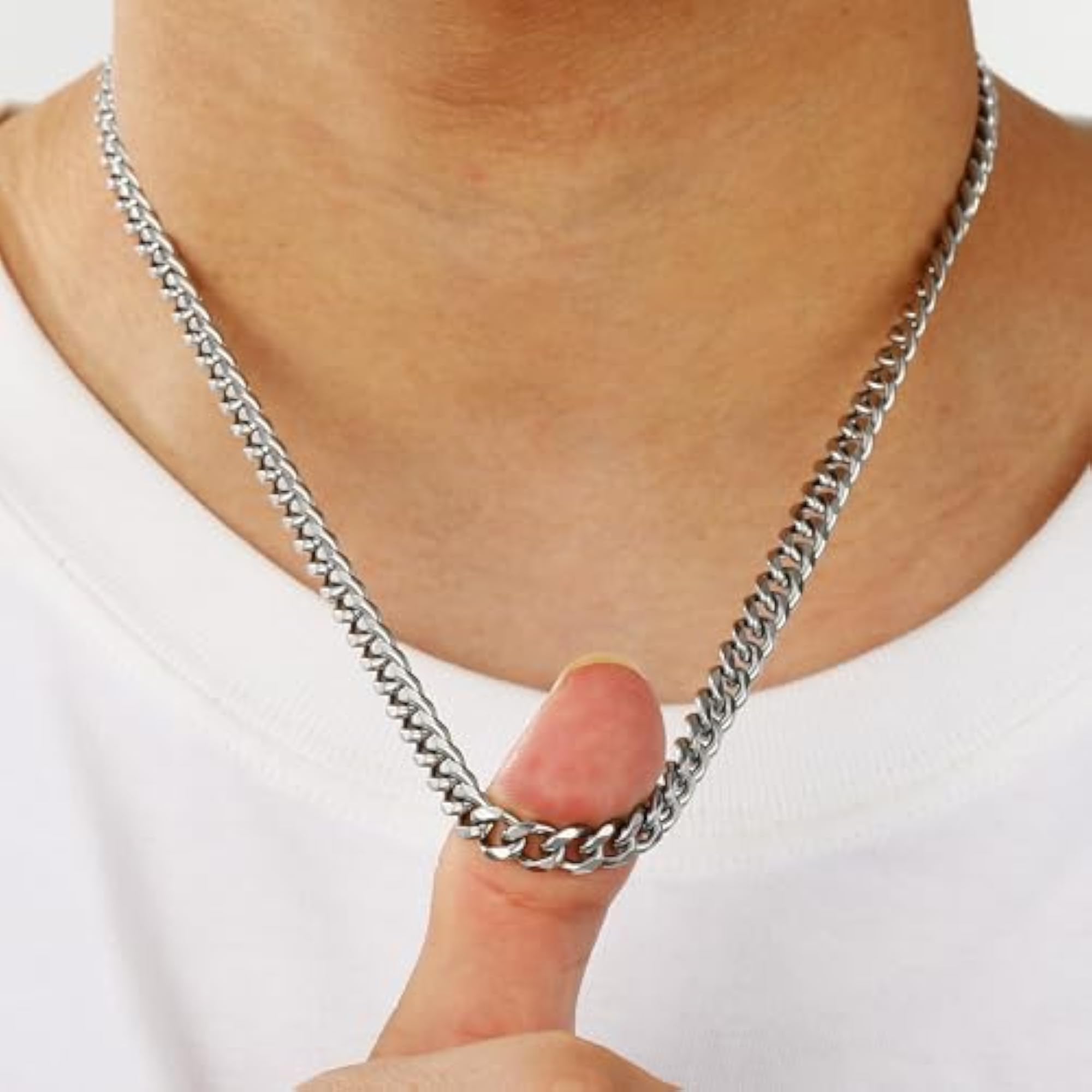 Artas Men's Cuban Chain Necklace, Gift for Dad