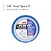 3M Vinyl Tape 471, 1 in x 36 yd, Blue, 1 Roll, Paint Alternative for Floor Marking, Social Distancing, Color Coding, Safety Marking