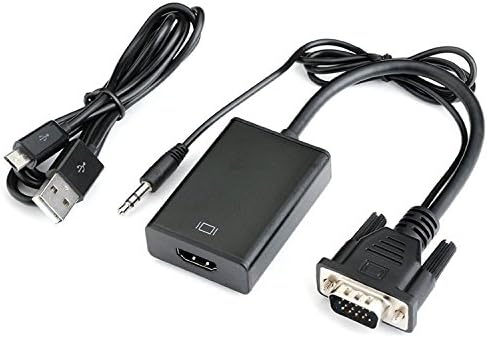 VGA To HDMI Converter, Reignet 1080P HD Audio TV AV HDTV Video Cable Converter Adapter