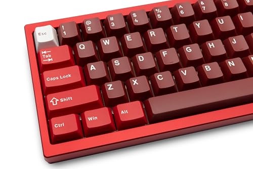 Image of KEEBMONKEY WOBKEY Zen 65 65% Quick Release Wireless Mechanical Keyboard with RGB, CNC Aluminum Case, Hot-Swappable, VIA Support, BT /2.4G /USB-C Gaming Keyboard for Mac /Windows (Ultra Red)