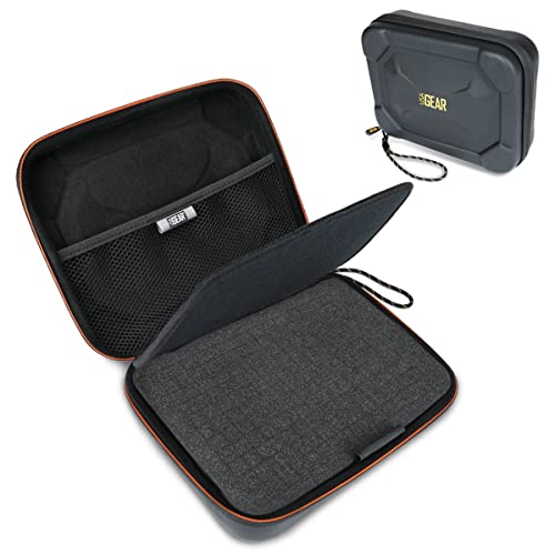 USA Gear Pocket Projector Case Fits Kodak Luma 150, Kodak Luma 350, 75, AKASO WT50 & More Mini Projector 4K Models - Customizable Foam Interior, Water Resistant Exterior, Zipper Travel Case