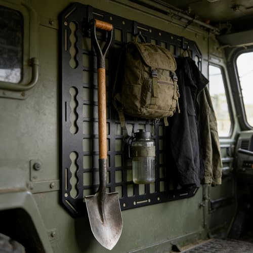Rangement panneau métallique camion avec support de fixation murale robuste - 2