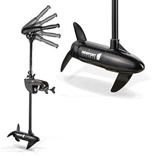 Newport X-Series 55lb Thrust Transom Mounted Saltwater Electric Trolling Motor w/LED Battery Indicator (36