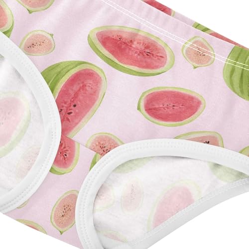 Wusikd Watermelon Pink Guava Girls' Underwear Cotton Girls Briefs Soft Toddler Underwear 2T4