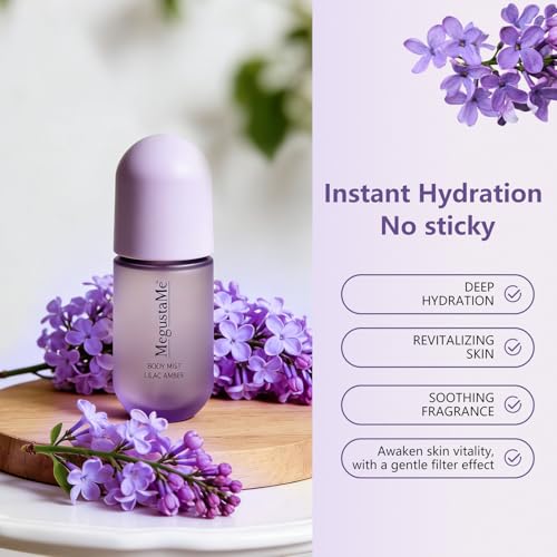 Image of Lilac Amber Body Spray for Women, Paraben & Phthalate Free, Vegan & Cruelty-Free Gentle Fragrance Mist, Quick Dry Non-Greasy Scent Spray, 3.38 fl oz