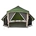 vidaXL Tipi Tent for 10 People | Waterproof Camping Shelter Breathable Fabric Easy Assembly Outdoor Use Green Color Family Group Portable Spacious Camp Versatile