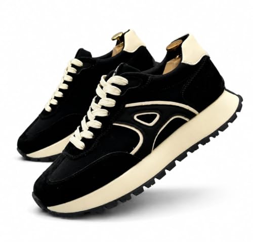 Image of Men's Black Sneakers for Gym, Running