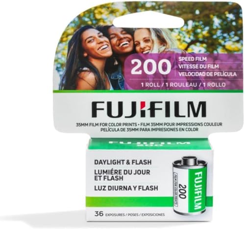 Fujifilm Fujicolor 200 Color Negative Film (35mm Roll Film, 36 Exposures) (1 Roll)