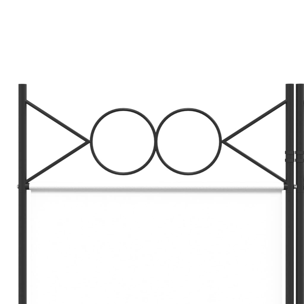 Paravent pliable 4 pièces Blanc 160 x 220 cm