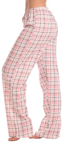 Image of Just Love Women's Buffalo Plaid Pajama Pants, 100% Cotton Jersey Knit Sleep and Lounge PJ Bottoms