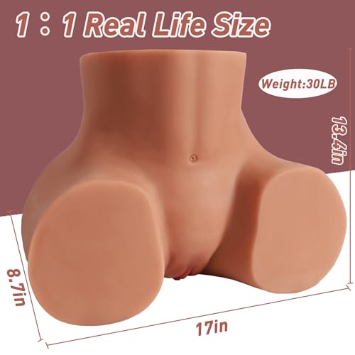 Image of 31LB Full Size Sex Doll for Men Sex Doll Life Size Sex Doll Torso Realistic Sex Doll Ass Fake Pussy Female Sex Dolls Male Masturbator Stroker Adult Love Doll with Vagina Anus Male Sex Toys for Men