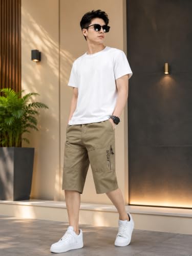 Image of TAGDO Men's Solid Cotton Shorts | Shorts Pant for Men | Shorts for Men (2003)