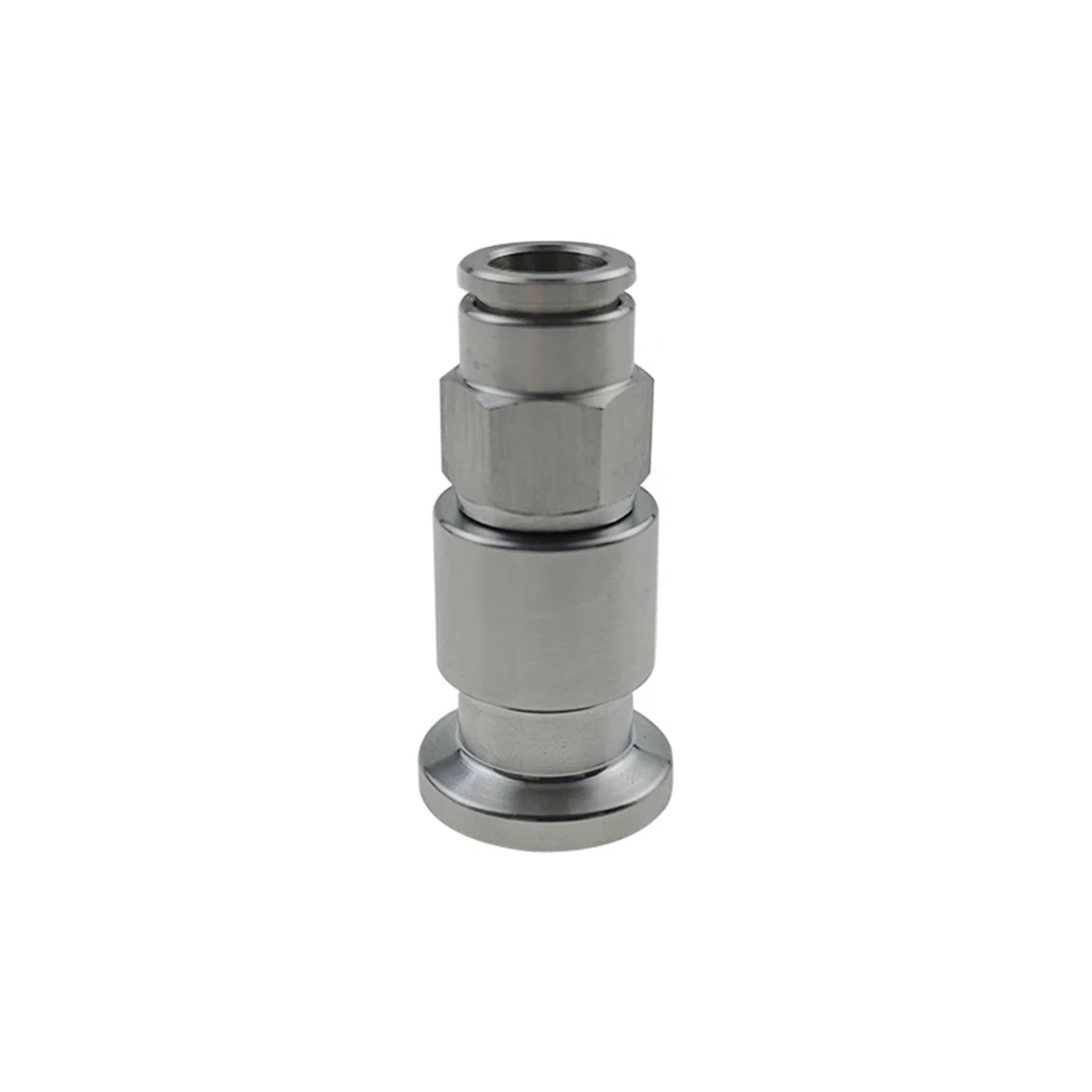 1 abrazadera de manguera de 3/4" 3,8 cm a 6/8/10/12/14/16 mm PC adaptador de conector rápido neumático SS304 de acero inoxidable para tubería de agua y gas (codo, TC25,4 mm _ 14 mm)
