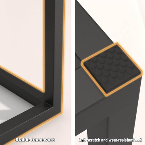 JTWWDM Krzesło Podnóżkowe Square Nesting, 5 w 1 Skórzane Siedzisko Kostkowe, Ruchomy Fotel do Sofy Z Obrotowymi Kółkami, Składany Ruchomy Fotel do Salonu,Blue,17.7x17.7x17.7in