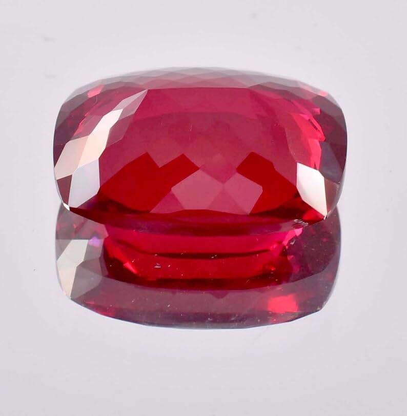 Rubis véritable facetté 16 x 10 mm pour la haute joaillerie et pendentif